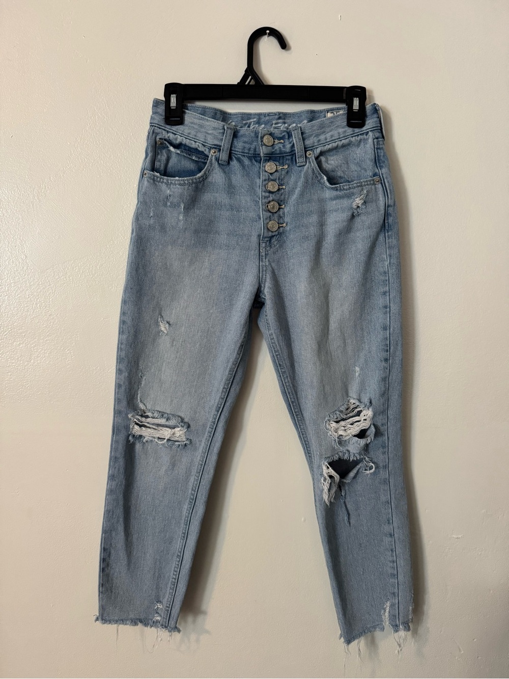 Free People We The Free cropped high-rise distressed jeans 25